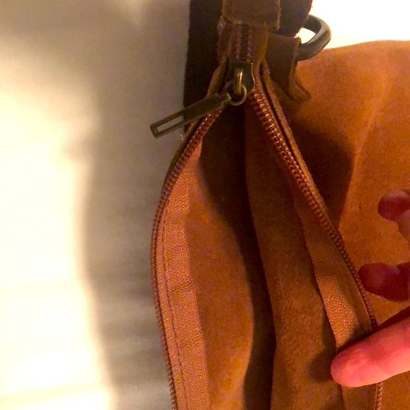 Suede crossbody bag. - Picture 6 of 7